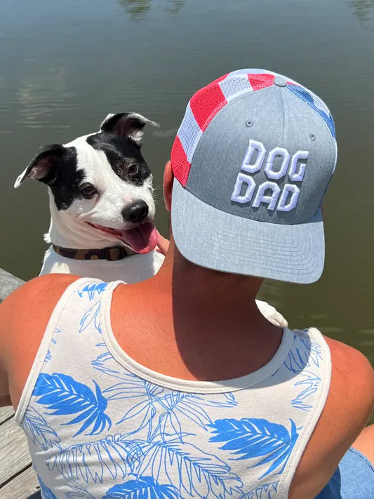 Patriotic Dog Dad Ballcap