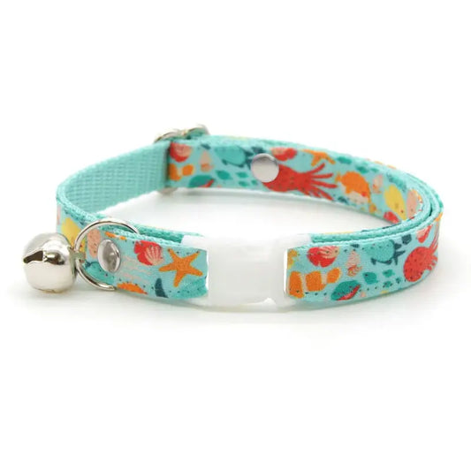 Ocean Life Cat Collar